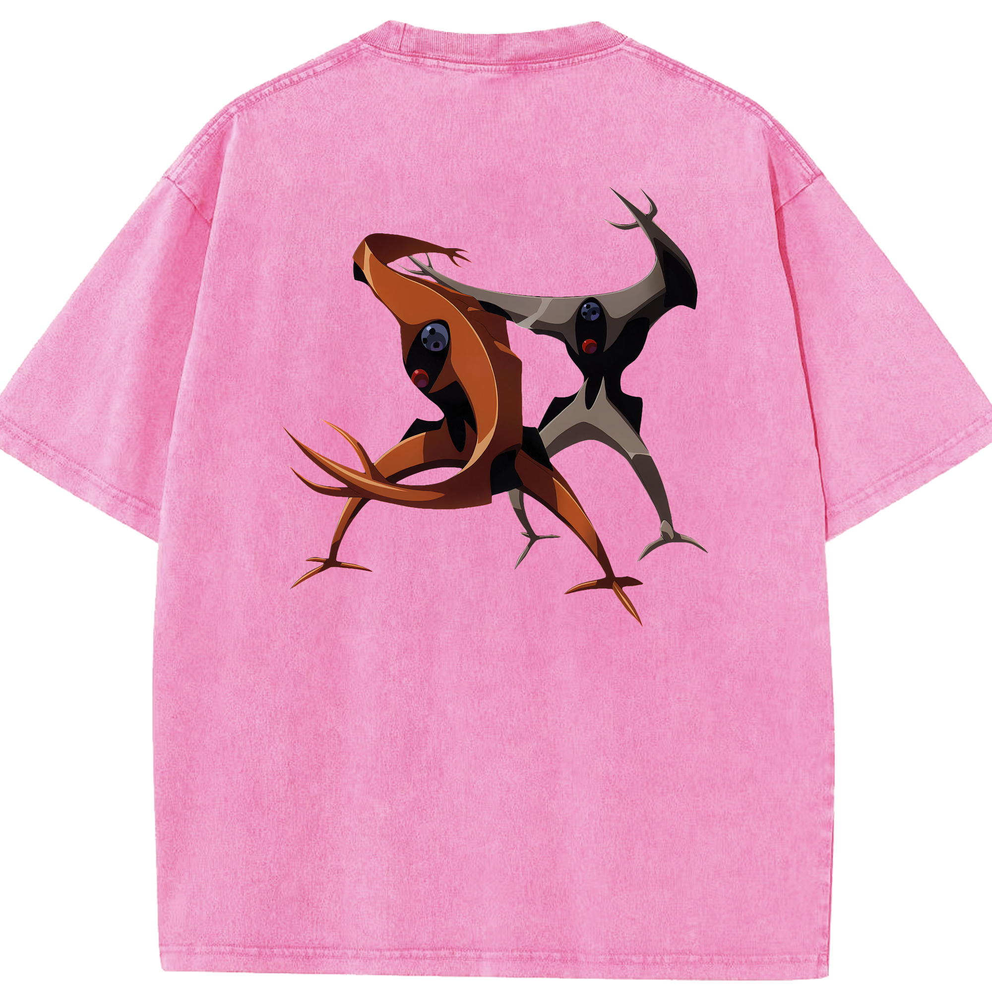 （画像用） EVA 新世紀エヴァンゲリオン 綿100% ヴィンテージ風 半袖Tシャツ（背面プリント）